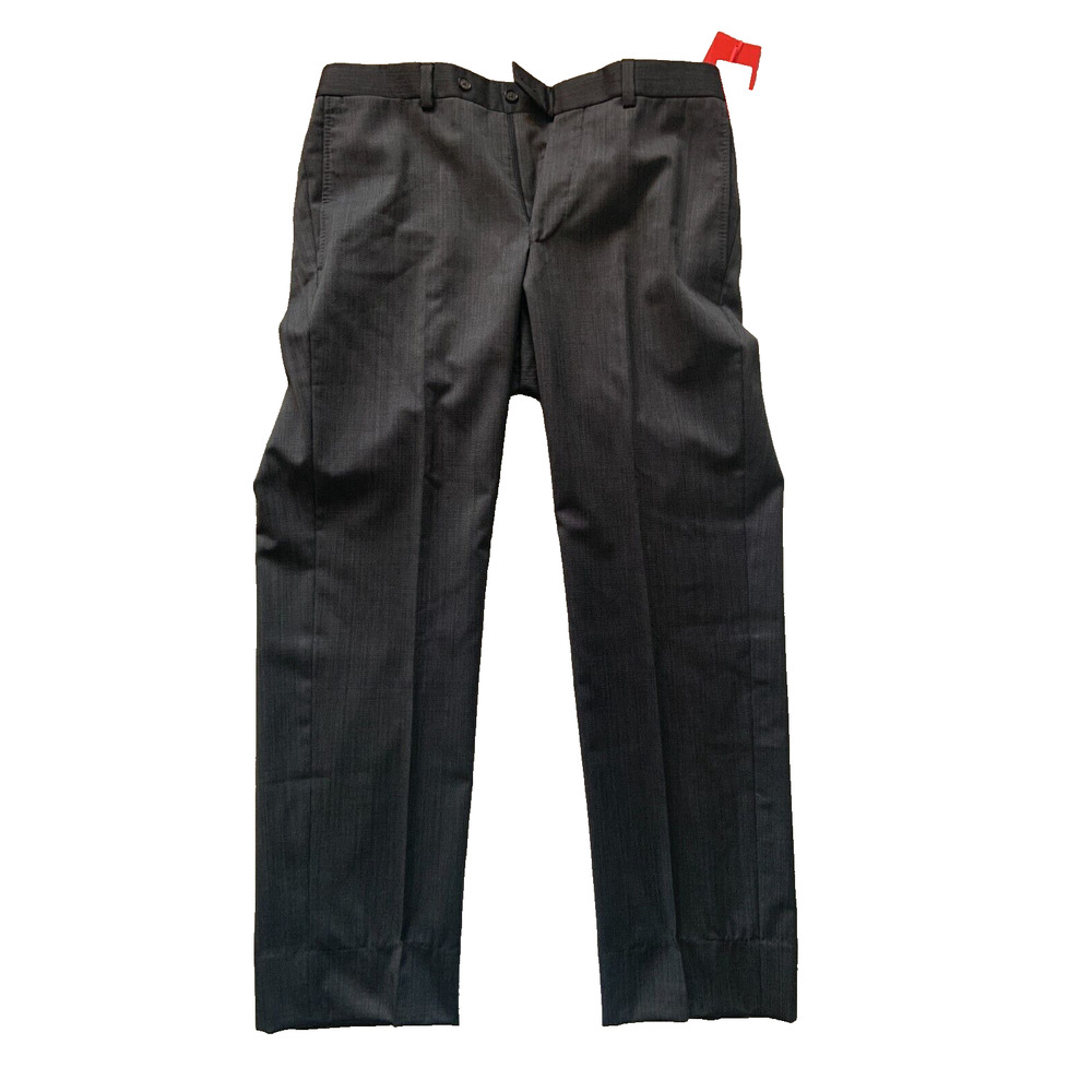 Mens 33R Ted Baker Jefferson Pants Slim Jim micro black Hemmed to 30" inseam